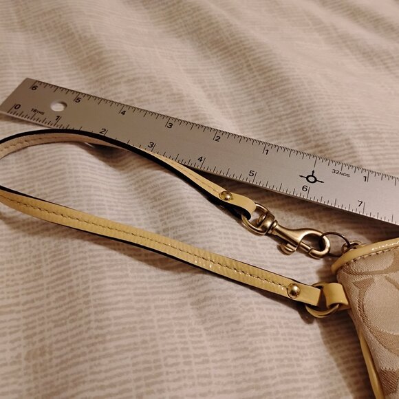 Coach Signature Ashley Leather Wristlet - Picture 8 of 10